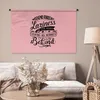 MuchoWow® Wandteppich Wandbehang Sommer - Zitat - Rosa Produktbild-Vorschau 5