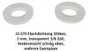 10 Stück Flachdichtung Silikon, 2 mm, transparent 3/8 Zoll Produktbild-Vorschau 4