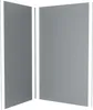 Pack 2 Panneaux Muraux en Aluminium Silver 120+90x210 cm + Voir les images du produit 1