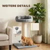 PawHut Kratzbaum klein, 85 cm Katzenbaum, Katzenkratzbaum Produktbild-Vorschau 5