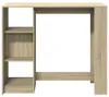 vidaXL Barový stůl s policí dub Sonoma 124x46x103,5 cm Náhled obrázku produktu 4
