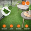 ECD Germany Rasenteppich 100x400 cm 4m² Grün Outdoor Produktbild-Vorschau 2