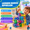 Fits4Kids Magnetbausteine Kugelbahn 136 Teile, Murmelbahn Produktbild-Vorschau 6