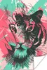 MuchoWow® Poster Tiger - Abstrakt - Rosa 60x90 cm - Produktbild-Vorschau 1