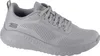 A single gray Skechers Bobs Sport Squad Chaos women's training shoe is shown from the side against a white background. Voir les images du produit