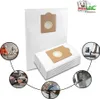 A collage of images showing vacuum cleaner bags and various applications of vacuum cleaners. Produktbild-Vorschau