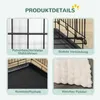 Klece pro psy, skládací, se dvěma dvířky, s vyjímatelnou Náhled obrázku produktu 4