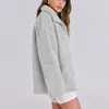 ASKSA Damen Teddy Fleece Jacke Warme Flanell Jacke Dicke Produktbild-Vorschau 4
