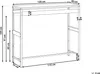 BELIANI Outdoor-Bartisch Schwarz Stahl 120 x 40 x 105 cm Produktbild-Vorschau 3