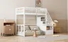 Lit mezzanine 90 x 200 cm avec échelle de rangement Voir les images du produit 5