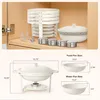 WARMOUNTS Chafing Dish 2er Set 5QT Buffet Warmhalter Rund Produktbild-Vorschau 9