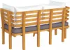 vidaXL 2-Sitzer-Gartensofa mit Kissen Massivholz Akazie Produktbild-Vorschau 5