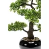 Szmaragdowa sztuczna roślina bonsai ficus zielony 47 cm Podgląd zdjęcia produktu 2