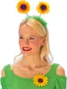 Sonnenblumen Haarreif | Party Zubehör Kostüm Gärtner Clown Produktbild-Vorschau 1