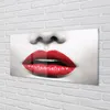 Glasbilder 100x50 Wandkunst Rote Lippen Nase Frau Produktbild-Vorschau 2