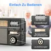 AM/FM/SW Solar Radio, Weltempfänger Radio Exzellentem Produktbild-Vorschau 5