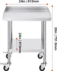 SucceBuy 24 x 24 x 30" Arbeitstisch aus Edelstahl, robuster Produktbild-Vorschau 8