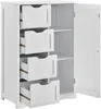 [en.casa]® Kúpeľňová skrinka, biela – 81 x 55 x 30 cm – Náhľad obrázku produktu 2