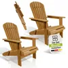 Juskys® 2er Set Liegestuhl Korfu Natur Akazienholz klappbar Produktbild-Vorschau 1