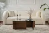 Skye Decor, Vetrino - Walnut, Couchtische, Nussbaum, Glas, Produktbild-Vorschau 3