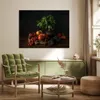 MuchoWow® Poster Stilleben - Tomaten - Basilikum - Gemälde Produktbild-Vorschau 3