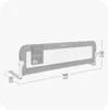 MoMi LEXI PLUS Barriera di protezione per letto – 150 × 43 Anteprima dell’immagine prodotto 7