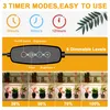 Marketing image showing timer modes, dimmable levels, and different brightness settings for a plant grow light. Náhľad obrázku produktu