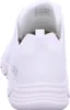 The back view of a white Skechers women's sneaker. Voir les images du produit