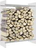 A stack of firewood in a transparent rack. Náhled obrázku produktu