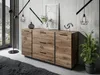 Komoda ONYX LOFT Flagstaff Dub Černé úchyty Náhled obrázku produktu 1