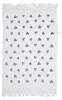 Clayre & Eef Gästehandtuch 40x66 cm Weiß Baumwolle Herzen Produktbild-Vorschau 2