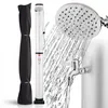 AREBOS Solardusche 40L Silber mit Thermometer – Pooldusche Produktbild-Vorschau 1