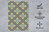 MuchoWow® Mauspad Mousepad Design - Kariert - Blumen - Grau Produktbild-Vorschau 3