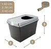 Hop In Katzenklo XXL Katzentoilette Geschlossen mit Deckel Produktbild-Vorschau 2