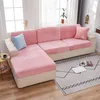 Stretch Sofa Sitzkissenbezug, Samt Sofabezug rutschfest Produktbild-Vorschau 8