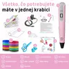 Fleau Kids 3D Pero Starter Pack Ružová XXL - 150m Filamentu Náhľad obrázku produktu 2