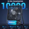 Warmco D3 Akku Ventilator 10000mAh, Tischventilator Leise, Produktbild-Vorschau 2