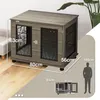 PawHut Hundebox für Zuhause, Hundehaus mit Kissen, Produktbild-Vorschau 3