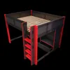 Hochbett mit LED-Beleuchtung, Gaming Bett mit Schreibtisch, Produktbild-Vorschau 9