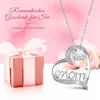 Collana Sunia Eternal Rose with Mum, argento 925, regalo Anteprima dell’immagine prodotto 3