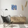 Wanduhr - Quadrat - Glasuhr - Abstraktion modern - 30x30cm Produktbild-Vorschau 6