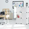 XINZI 6-boxová kombinovaná skriňa biela - DIY zásuvná Náhľad obrázku produktu 9