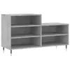 The Living Store Schuhregal Betongrau 102x36x60 cm Produktbild-Vorschau 3