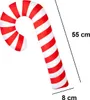 Deko Samt Kissen zum Weihnachten in Zuckerstangen Form | Produktbild-Vorschau 3