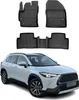 2022-2025 Toyota Corolla Cross Fußmatten TPE Schwarz 3 tlg Produktbild-Vorschau 1
