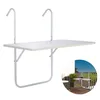 HI Balkon-Klapptisch Weiß 60 × 40 × 1,2 cm Produktbild-Vorschau 7