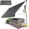 Juskys Klemmmarkise Kapstadt 350x120 cm - Höhenverstellbar, Produktbild-Vorschau 1