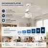 ZMH Deckenventilator Weiß Mit Beleuchtung und Fernbedienung Produktbild-Vorschau 7