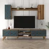 Skye Decor, Classe S - Noce, Calcedonio, Mobile TV, Noce, Anteprima dell’immagine prodotto 3