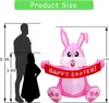 5FT  aufblasbarer Osterhase mit Banner, aufblasbare Produktbild-Vorschau 6